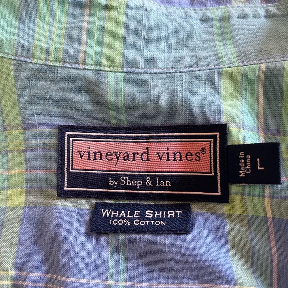 Vineyard Vines L Plaid Whale Shirt - Picture 7 of 7
